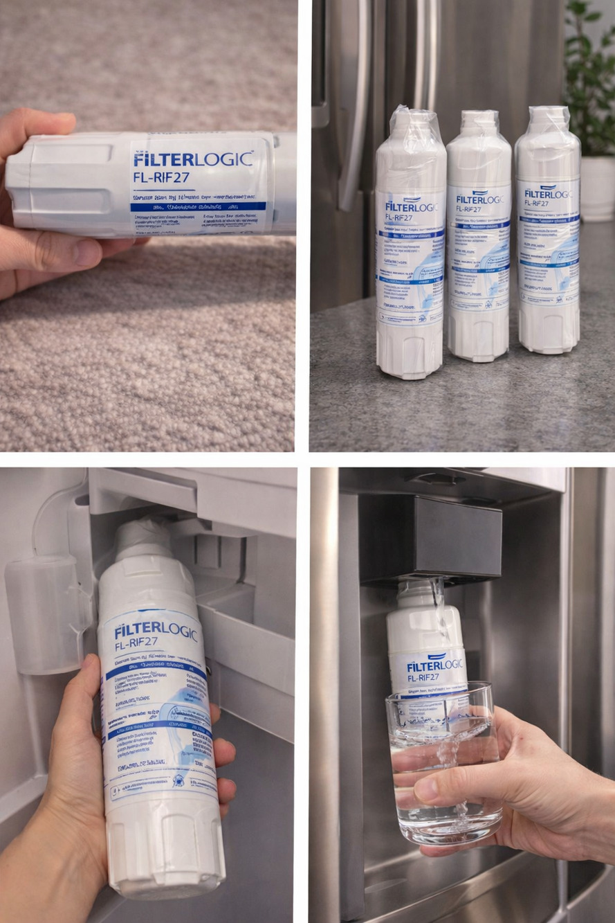 FilterLogic FL-RF27 Refrigerator Water Filter – New Set of 2